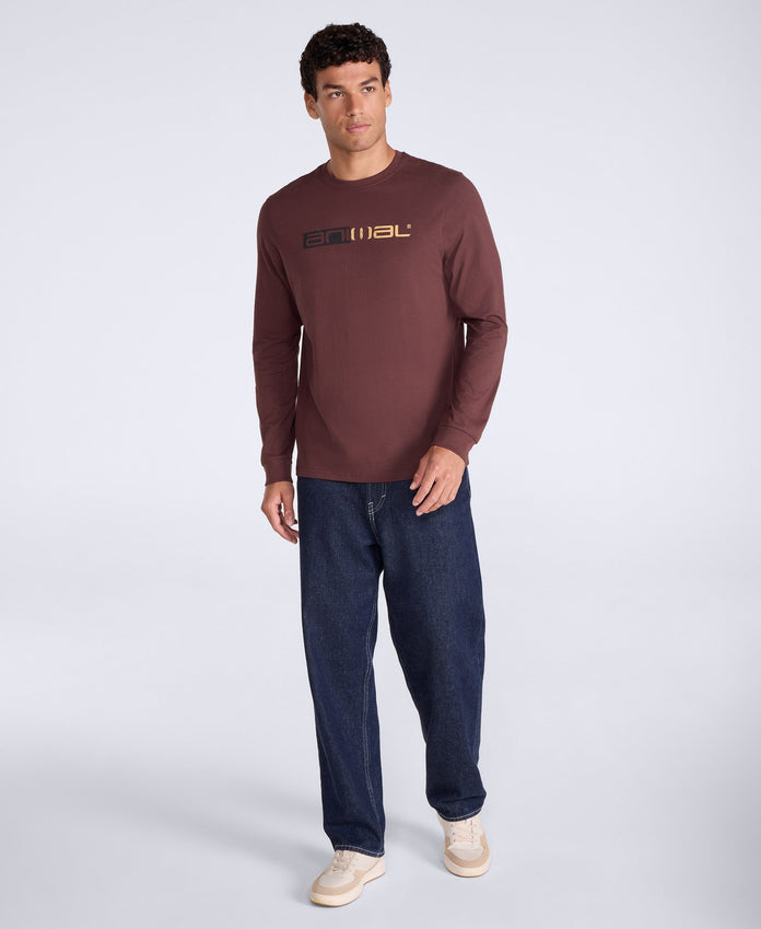 Tommy Mens Long Sleeve Tee - Brown