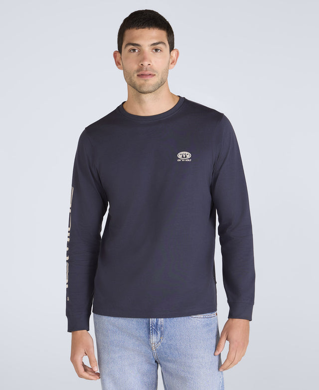 Tommy Mens Long Sleeve Tee - Dark Blue