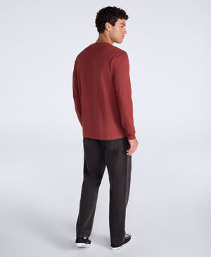 Tommy Mens Long Sleeve Tee - Rust