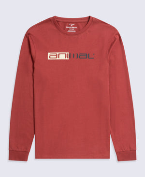 Tommy Mens Long Sleeve Tee - Rust