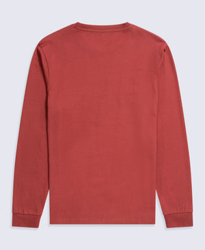 Tommy Mens Long Sleeve Tee - Rust