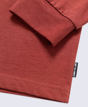 Tommy Mens Long Sleeve Tee - Rust