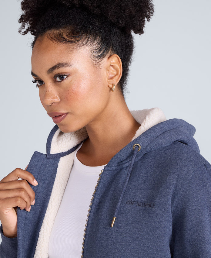 Zuri Womens Hoodie - Dark Blue