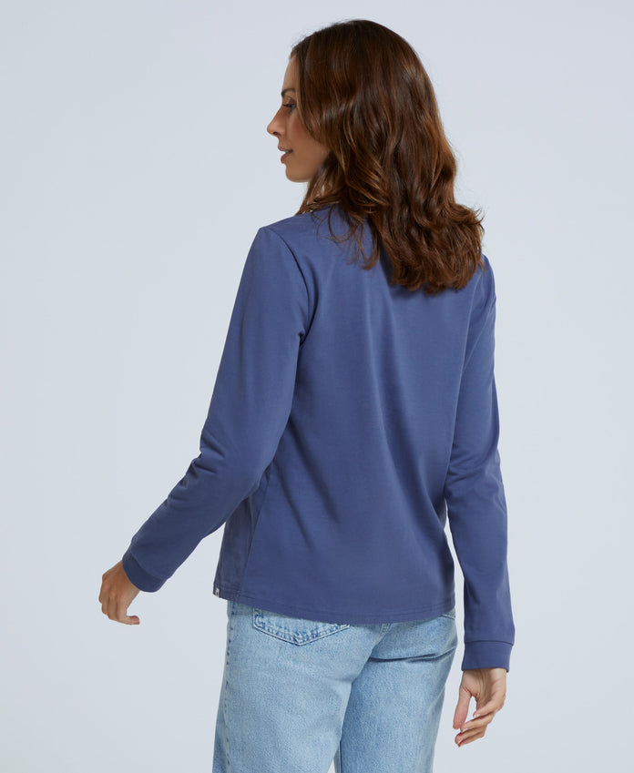 Adriana Womens Organic T-Shirt - Dark Blue