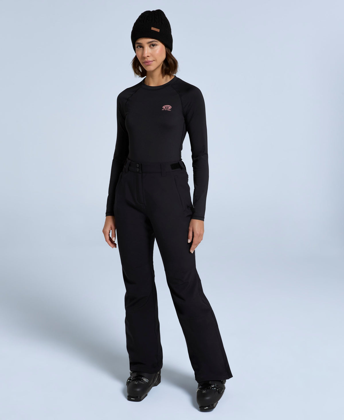 Alpine Womens Flare Snow Pants - Jet Black