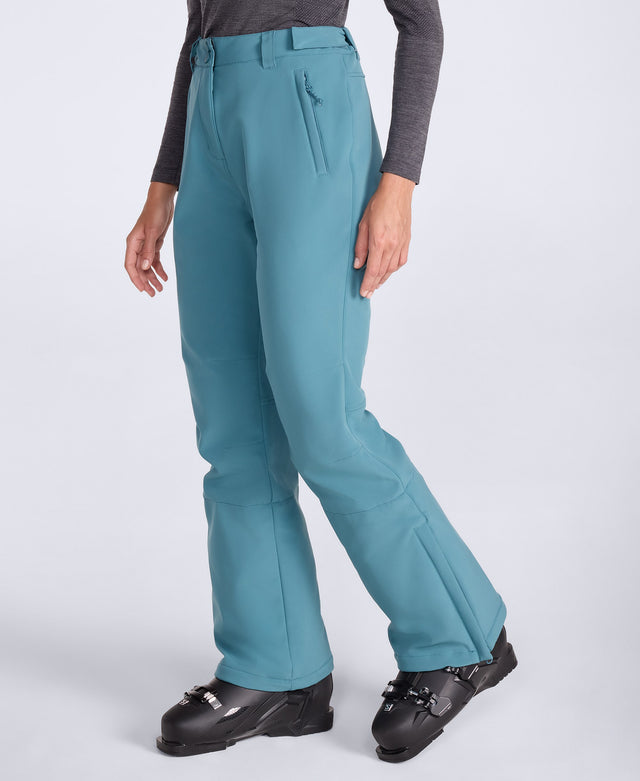 Alpine Womens Flare Snow Pants - Teal