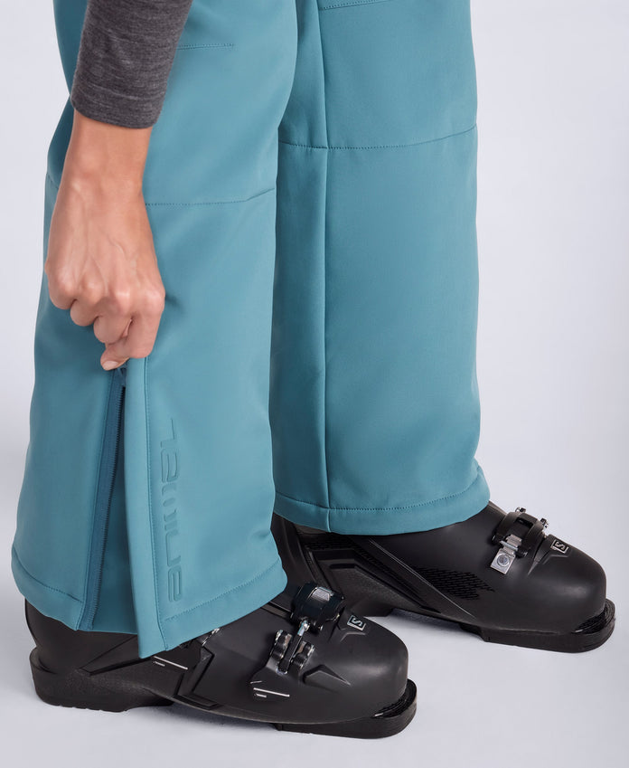 Alpine Womens Flare Snow Pants - Teal