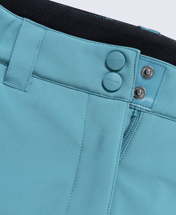Alpine Womens Flare Snow Pants - Teal