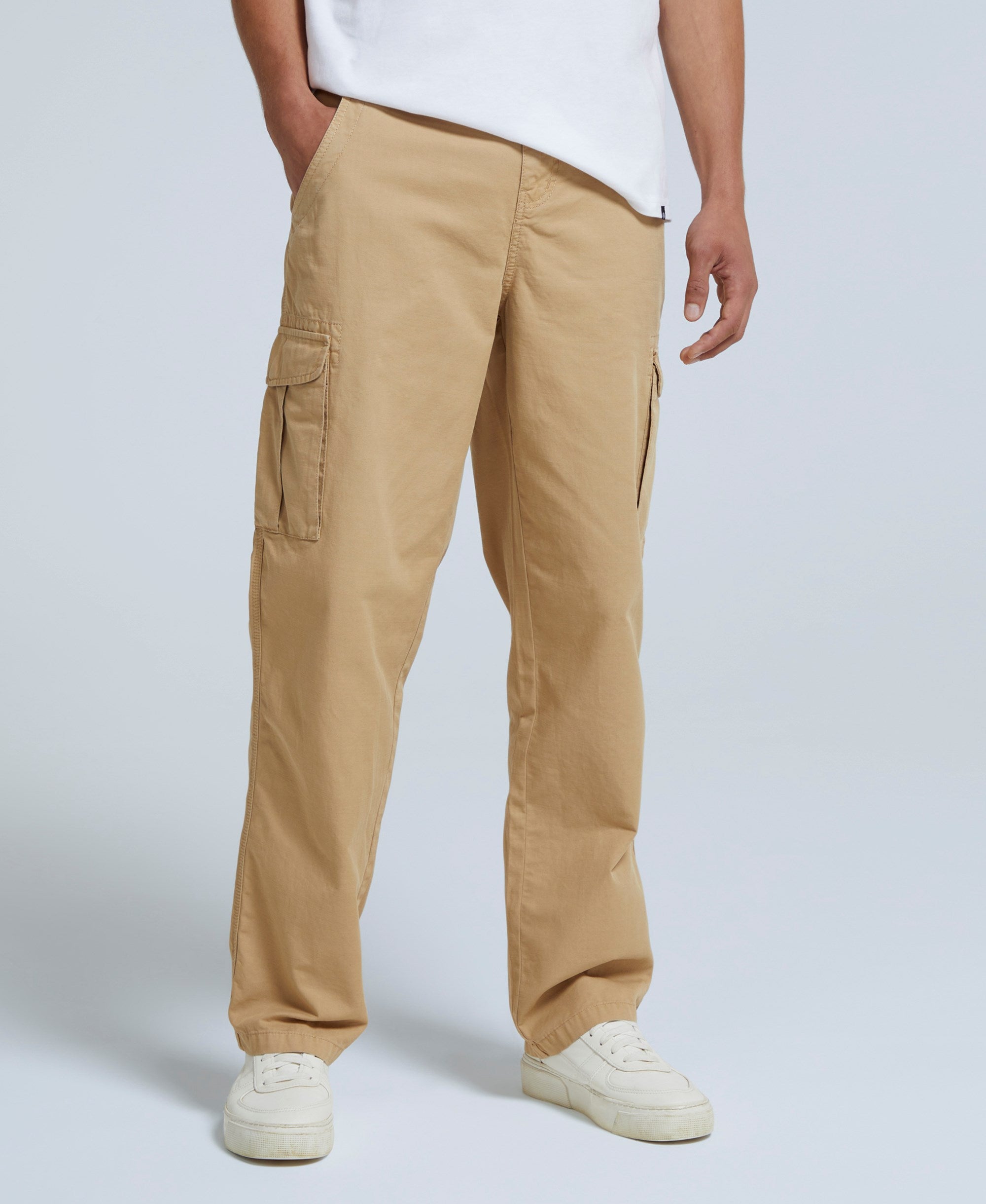 Merrick Mens Organic Trousers - Beige