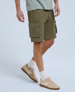 Haze Mens Organic Cargo Shorts - Khaki