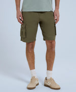 Haze Mens Organic Cargo Shorts - Khaki