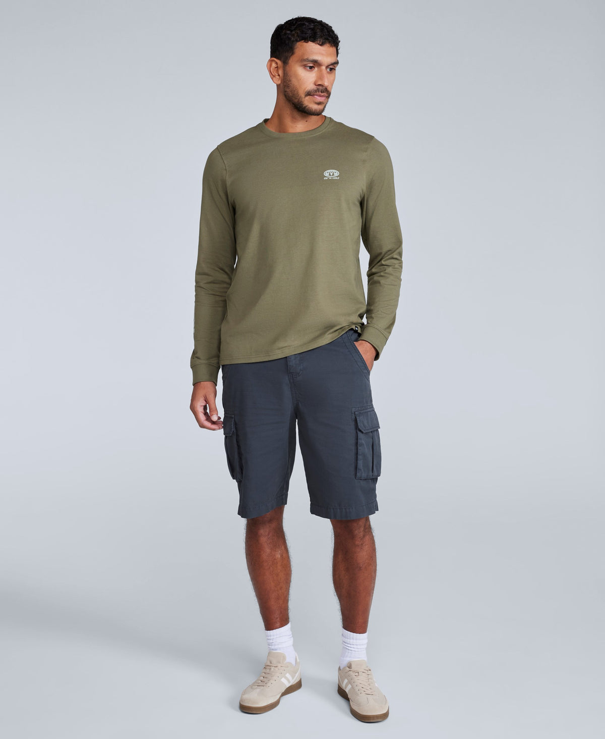 Haze Mens Cargo Shorts - Navy