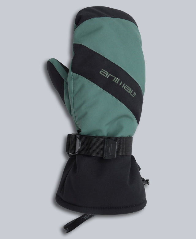 Snowstorm Mens Snow Mittens - Dark Green