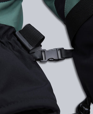 Snowstorm Mens Snow Mittens - Dark Green
