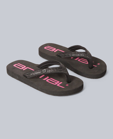Swish Flip Flops Jet Black