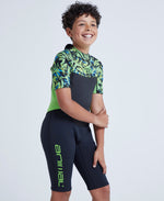 Waves Kids Printed Shorty Wetsuit - Green