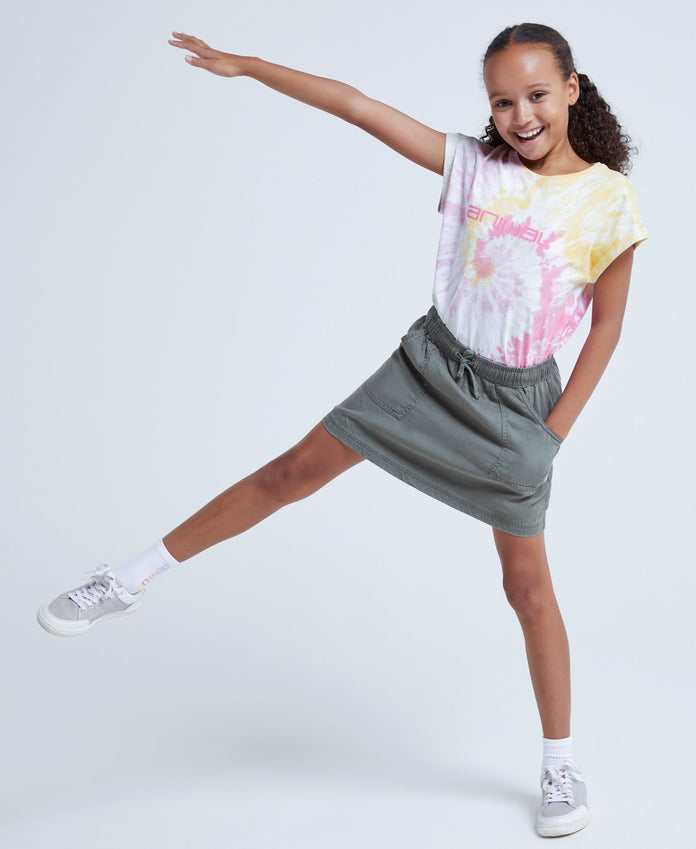 Emilia Kids Organic Skirt - Khaki