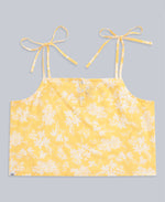 Stella Womens Organic Cropped Cami - Yellow