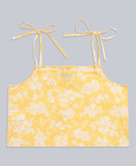 Stella Womens Organic Cropped Cami - Yellow