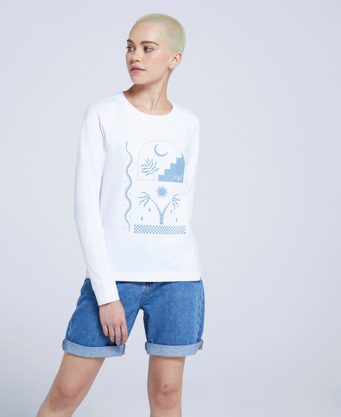 Adriana Mystic Womens Top - White
