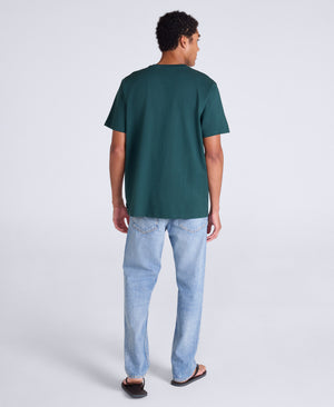 Chase Mens Plain Relaxed T-Shirt - Dark Green