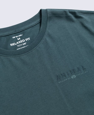 Chase Mens Plain Relaxed T-Shirt - Dark Green