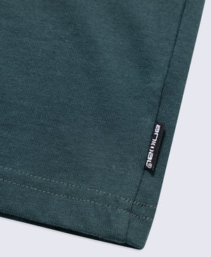 Chase Mens Plain Relaxed T-Shirt - Dark Green