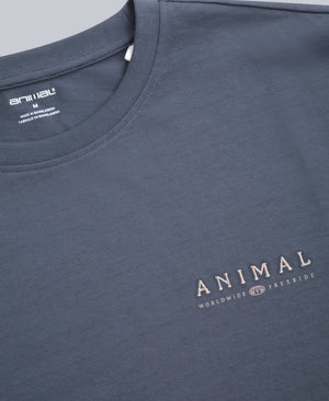 Chase Mens Plain Relaxed T-Shirt - Dark Grey