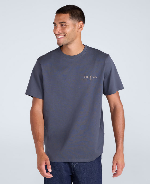 Chase Mens Summer Relaxed T-Shirt - Dark Grey