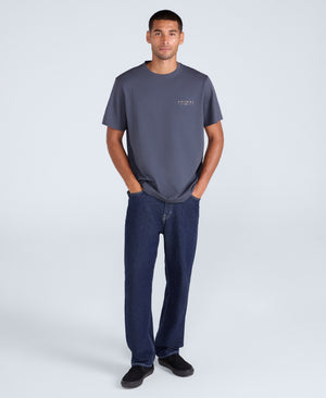 Chase Mens Plain Relaxed T-Shirt - Dark Grey
