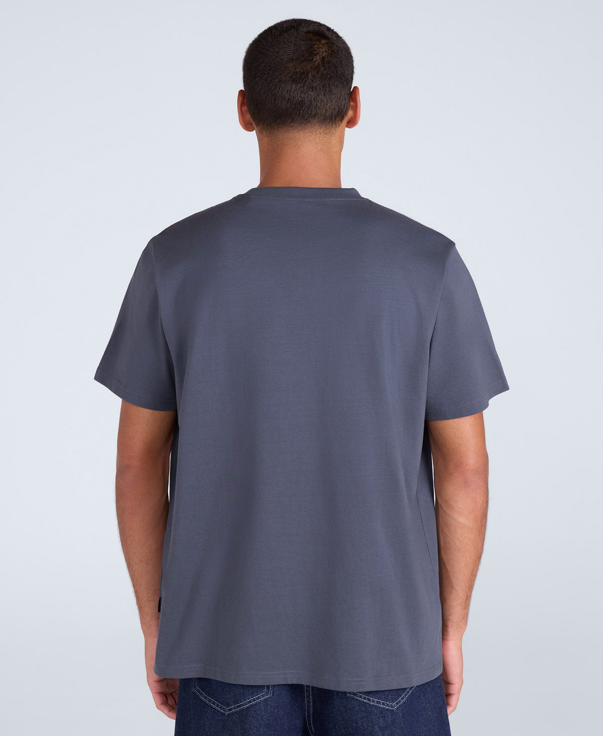 Chase Mens Plain Relaxed T-Shirt - Dark Grey