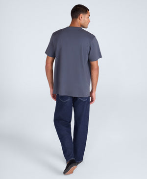 Chase Mens Plain Relaxed T-Shirt - Dark Grey