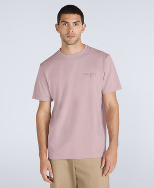 Chase Mens Plain Relaxed T-Shirt - Dark Pink