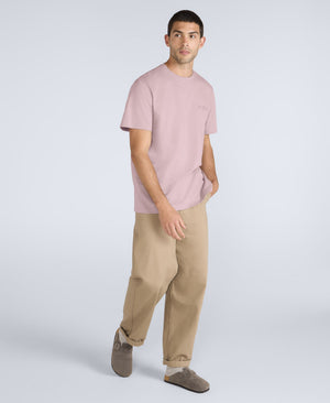 Chase Mens Plain Relaxed T-Shirt - Dark Pink