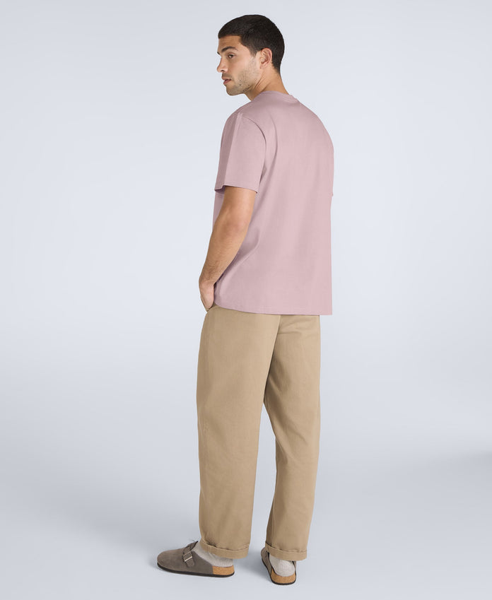 Chase Mens Plain Relaxed T-Shirt - Dark Pink