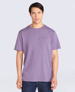 Chase Mens Plain Relaxed T-Shirt - Dark Purple
