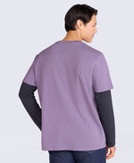 Chase Mens Plain Relaxed T-Shirt - Dark Purple