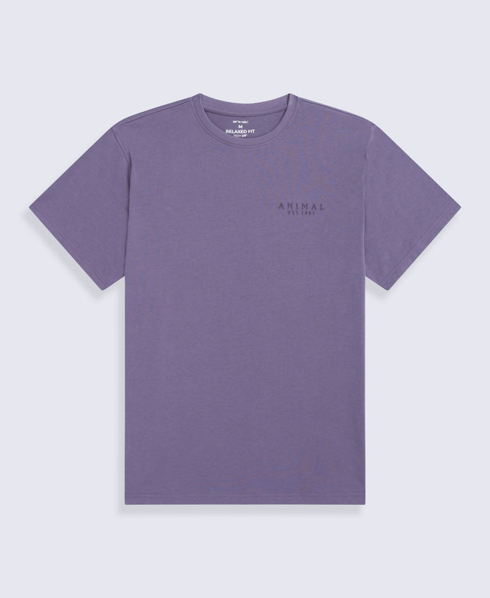 Chase Mens Plain Relaxed T-Shirt - Dark Purple
