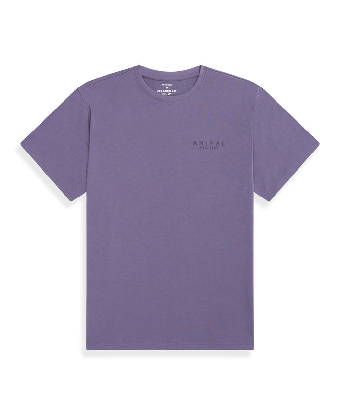 Chase Mens Plain Relaxed T-Shirt - Dark Purple