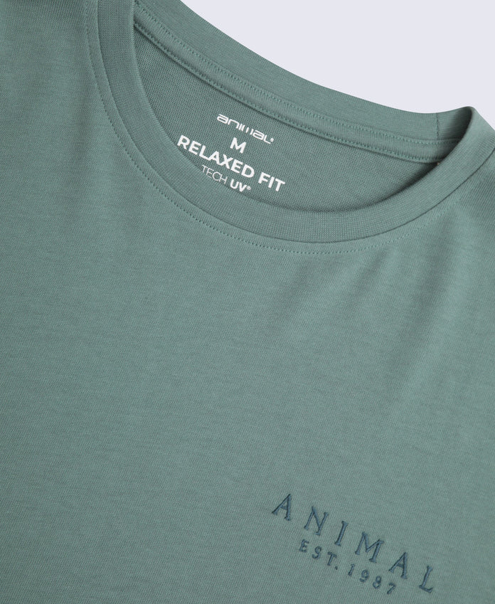 Chase Mens Plain Relaxed T-Shirt - Green