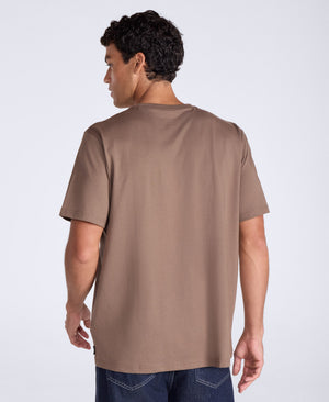 Chase Mens Plain Relaxed T-Shirt - Light Brown