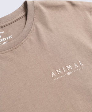 Chase Mens Plain Relaxed T-Shirt - Light Brown