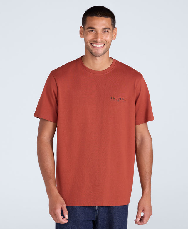 Chase Mens Summer Relaxed T-Shirt - Orange