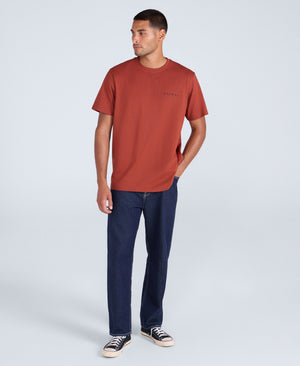 Chase Mens Plain Relaxed T-Shirt - Orange
