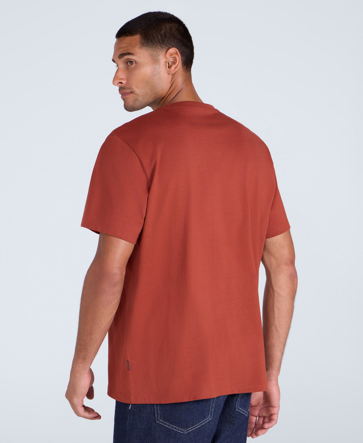 Chase Mens Plain Relaxed T-Shirt - Orange