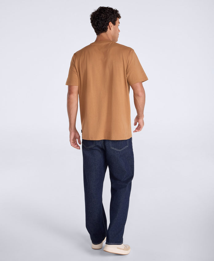 Chase Mens Plain Relaxed T-Shirt - Tan