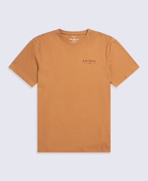 Chase Mens Plain Relaxed T-Shirt - Tan