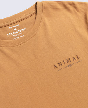 Chase Mens Plain Relaxed T-Shirt - Tan