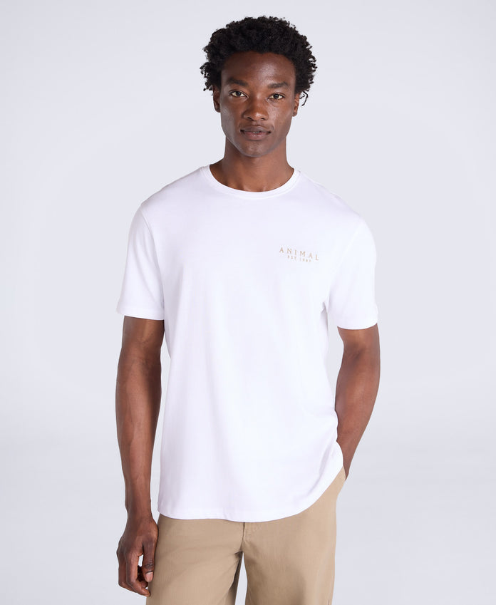 Chase Mens Plain Relaxed T-Shirt - White