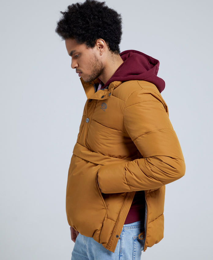 Westbay Mens Recycled Puffer Jacket - Mustard